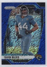 2024 Panini Prizm Blue Shimmer Prizm 21/25 Travon Walker #133 0xh3