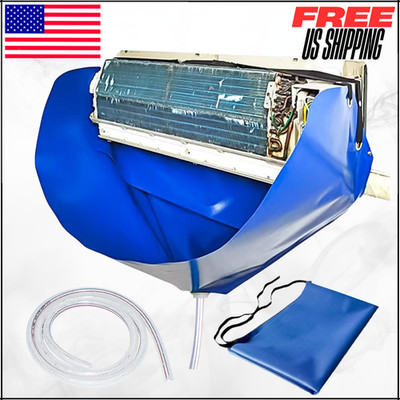 Professional Mini Split Air Conditioner Wall Protection Cleaning Cover Bag Kit