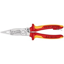 Image of KNIPEX 13 96 200 T BK VDE Pliers for Electrical Installation, 200mm