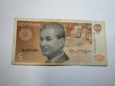Estonia 5 Krooni 1992 Circulated Banknote Fair Condition World Currency Pre-Euro