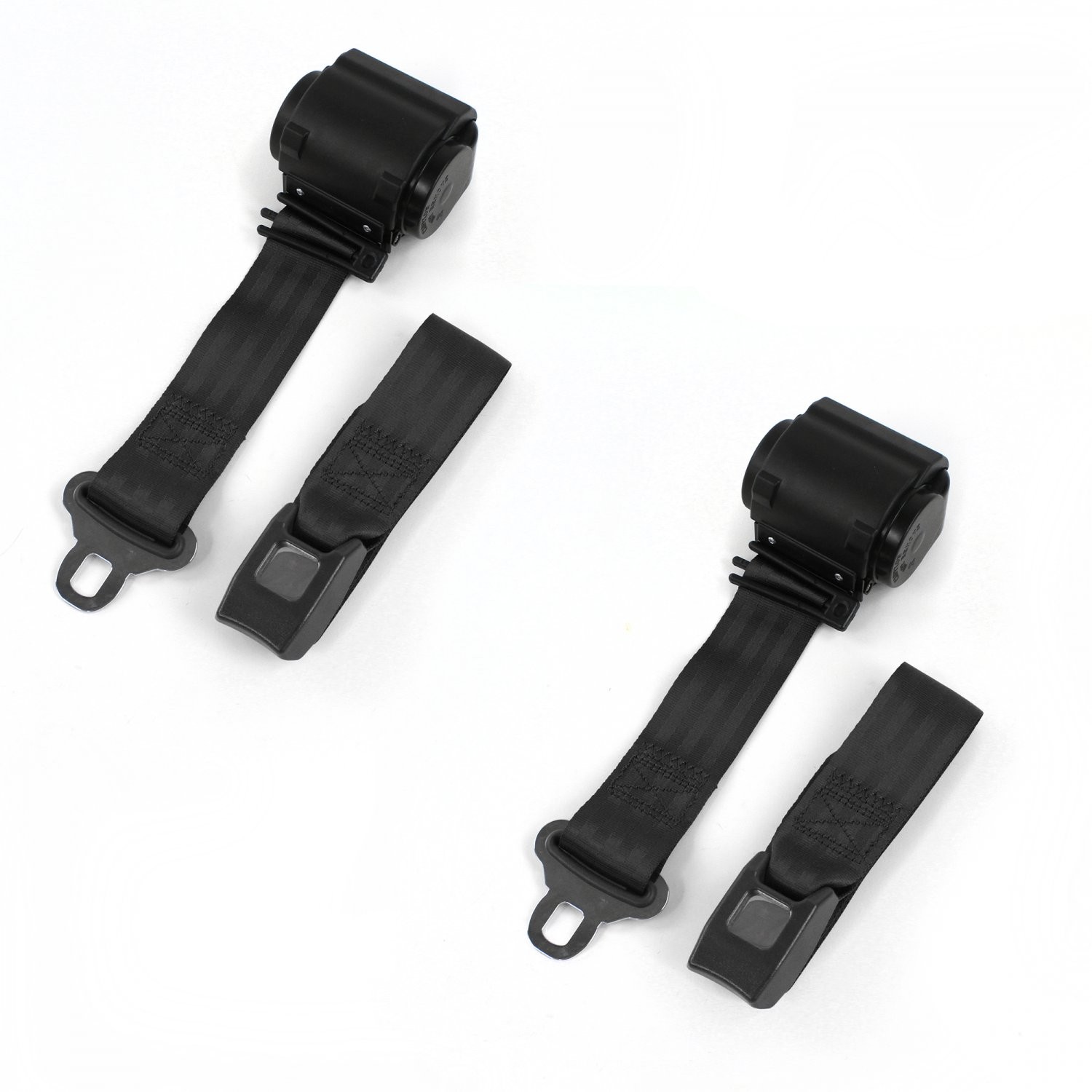 Chevy Truck 1973 - 1987  Standard 2pt BK Retract Bucket Seat Belt Kit-2 Belts