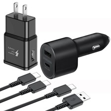 Fast Car Wall Charger 4FT Type-C Cable For Samsung Galaxy Note 8 9 S8 S9 S10 S20