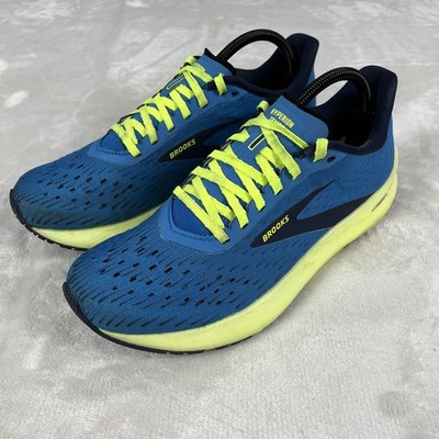 Brooks Hyperion Tempo Blue Nightlife Men s Size 8 Sneakers Running Shoes Neon