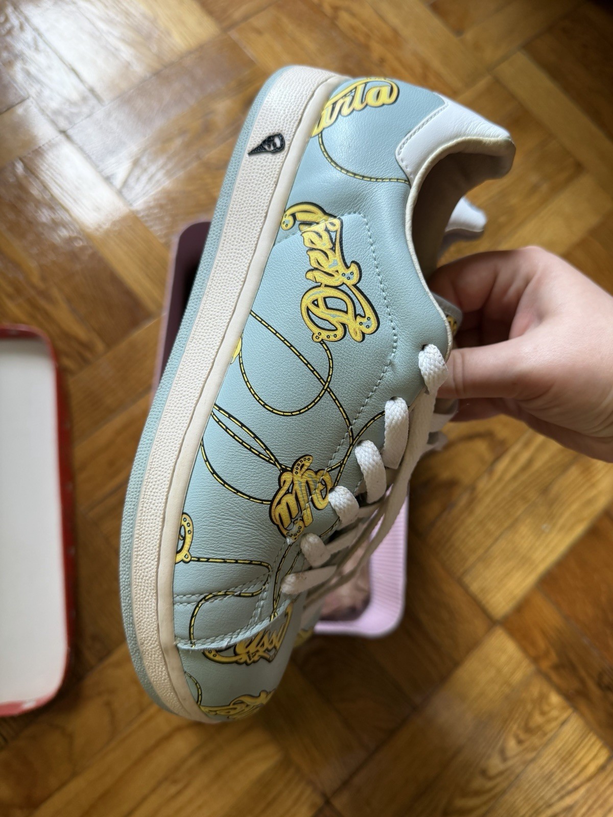 Y2K Vintage BBC Billionaire Boys Club Ice Cream Name Chain Sneakers OG Box 8 image 4