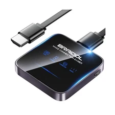 BRAIDOL Wireless HDMI Dongle - 4K Streaming, AirPlay Miracast TV Stick