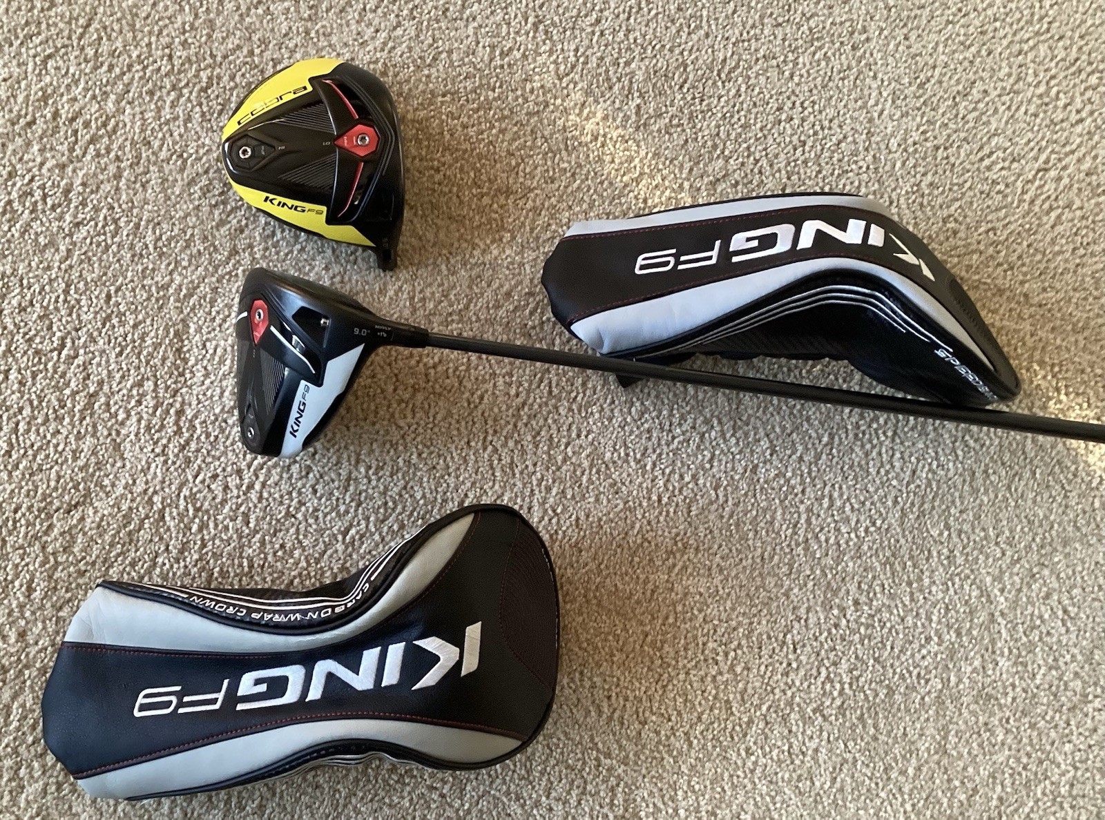 Cobra F9 Driver Stiff Shaft Right-Handed 9* Hazardous Smoke Graphite Shaft