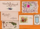 6 old greeting cards