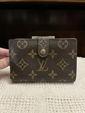 Vintage Louis Vuitton LV Portefeuille Viennois Bifold Wallet W Kiss Lock Clasp
