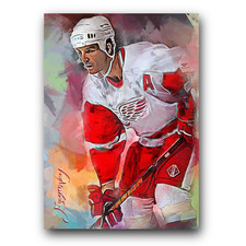 Brendan Shanahan #3 Art Card Limited 21/50 Vela Signed (Detroit Red Wings)