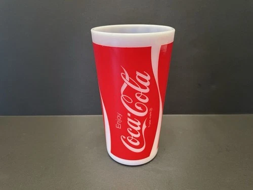 Vintage Coca Cola Milk Glass 5” Tumbler Very Rare Coke