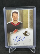 2021-22 Upper Deck The Cup Filip Gustavsson Gold Rookie Class of 2022 Auto /50