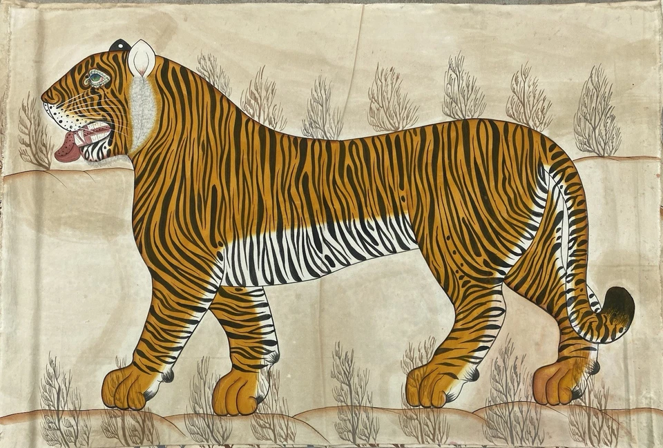 Pintura de tigre Jaime Parlade años 80 "46 pulgadas X 70 pulgadas" Foto 3 de 4