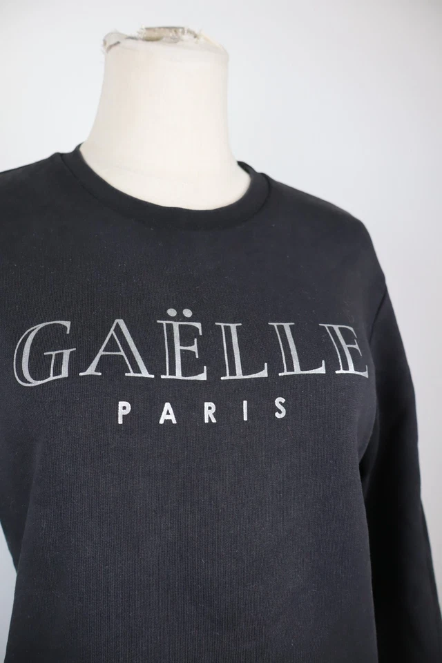 GAELLE PARIS FELPA MAGLIA DONNA Tg 1 WOMEN CASUAL VINTAGE SPORT SWEATSHIRT - Immagine 3 di 4
