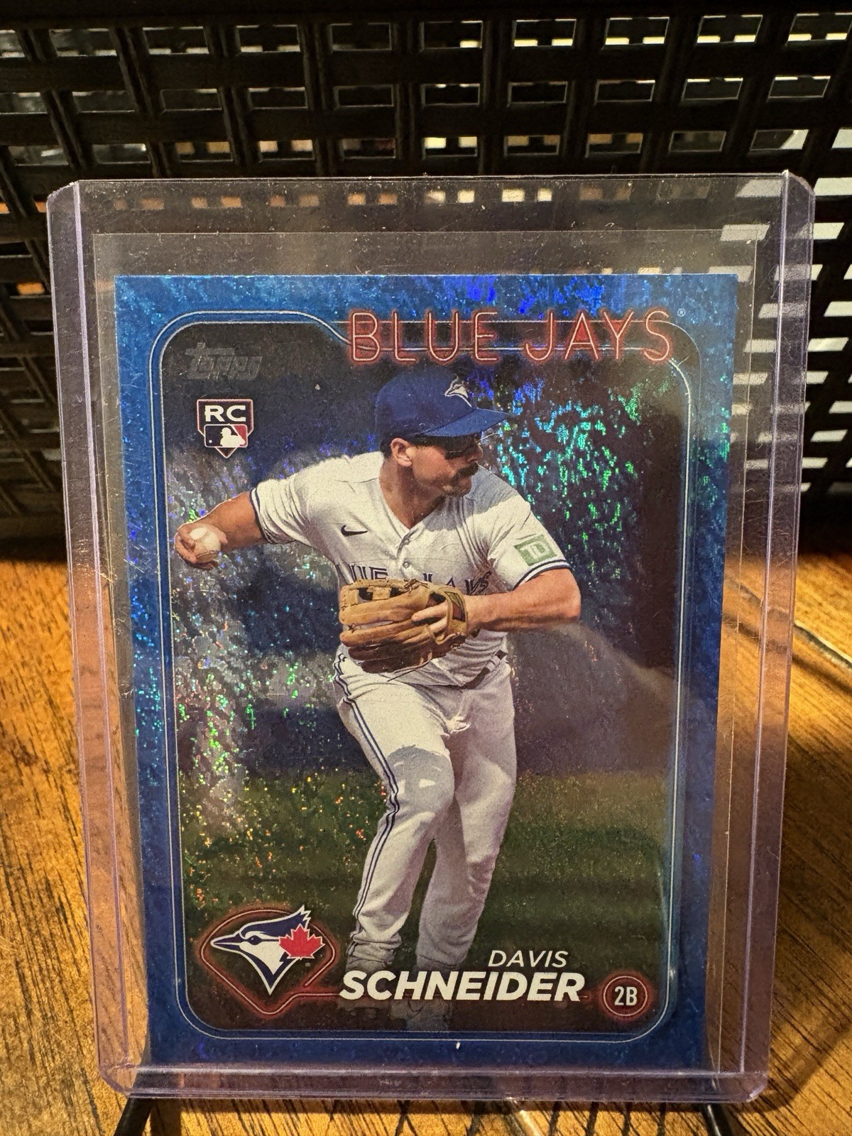 Topps 2024 Series 1 Davis Schneider Blue Jays Rookie Blue Holofoil 929/999  #189