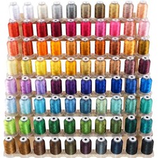 New brothread 80 Spools Polyester Embroidery Machine Thread Kit 80 colors