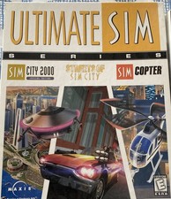 Ultimate SIM Series - Sim City 2000; Copter; Streets; Vintage Windows Game