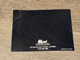 Mario's Time Machine Instruction Manual Only Nintendo Nes Authentic