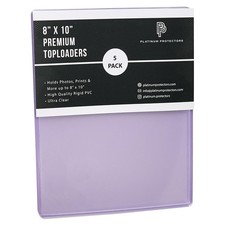 8x10 Toploaders 5-Count Premium Photo Plastic Rigid Holders for Documents M...
