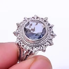Iolite 925 Sterling Silver Handmade Ring s.8 T7