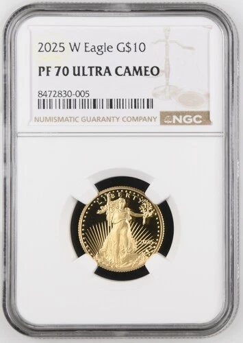2025 W Eagle G$10 PF 70 UC