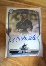2023 Bowman Chrome - Prospect Autographs Jose Gerardo #CPA-JG (AU, RC)