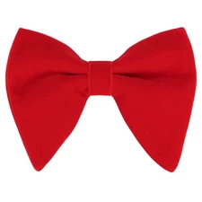 Alizeal Velvet Pre-tied Adjustable Bow Tie for Men Oversize Formal Solid Tuxe...