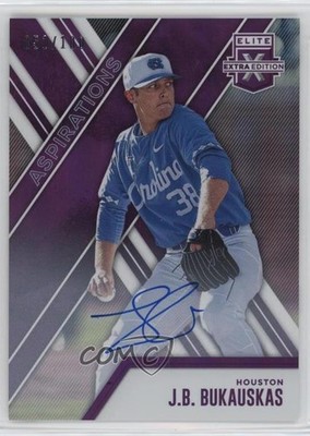 2017 Panini Elite Extra Edition Aspirations Purple 51/100 JB Bukauskas Auto 0rf