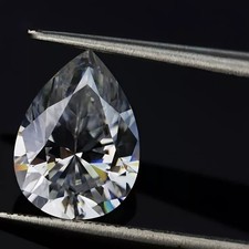 Natural D Color Certified Loose 4 Ct Pear Cut Lab Grown CVD Diamond VVS1 Clarity