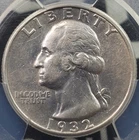 1932-D Washington Quarter 25¢ - PCGS Graded AU Details Cleaned