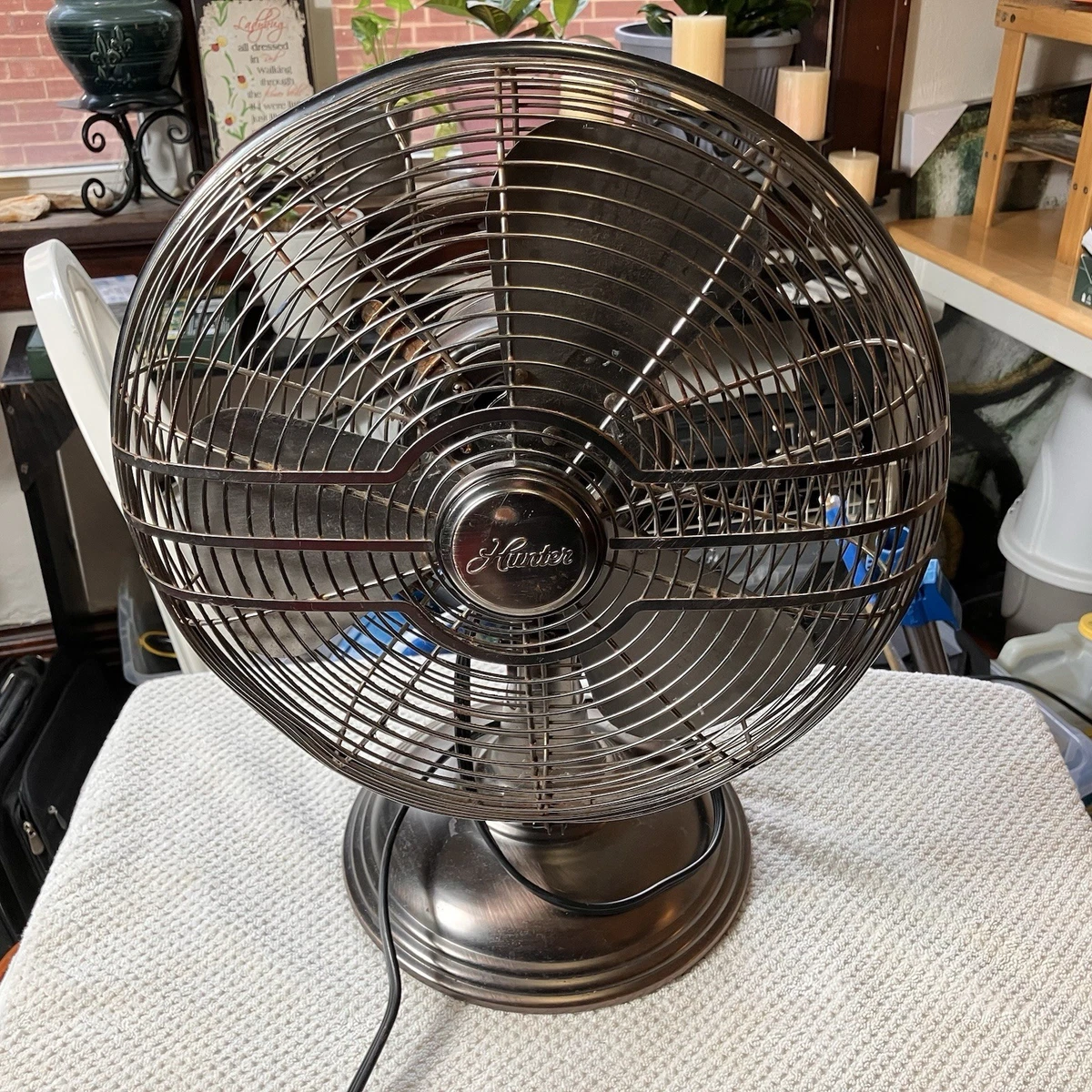 Hunter Oscillating Fan In Collectible Electric Fans for sale | eBay