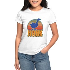 CafePress Honk The Goose Women's Classic T Shirt Women's T-Shirt 547442161
