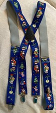 SuspenderStore Santa Christmas Blue Suspenders- CLIP - 48   122cm Tree Angel