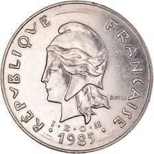 [#1043095] Coin, French Polynesia, 50 Francs, 1985, Paris, AU(55-58), Nickel, KM