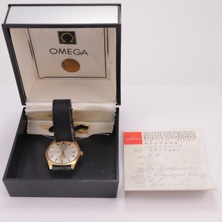 Vintage Omega Genève 166.041 Cal.565 Automatic Watch Box & Papers Runs (48#205)