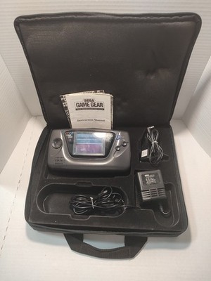   SEGA Game Gear Handheld System For Repair or Parts with Bag & Accessories 