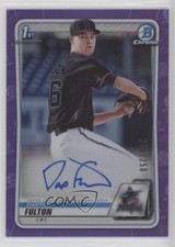 2020 Bowman Draft Chrome Picks Purple Refractor /250 Dax Fulton Daxton Auto 1ap0