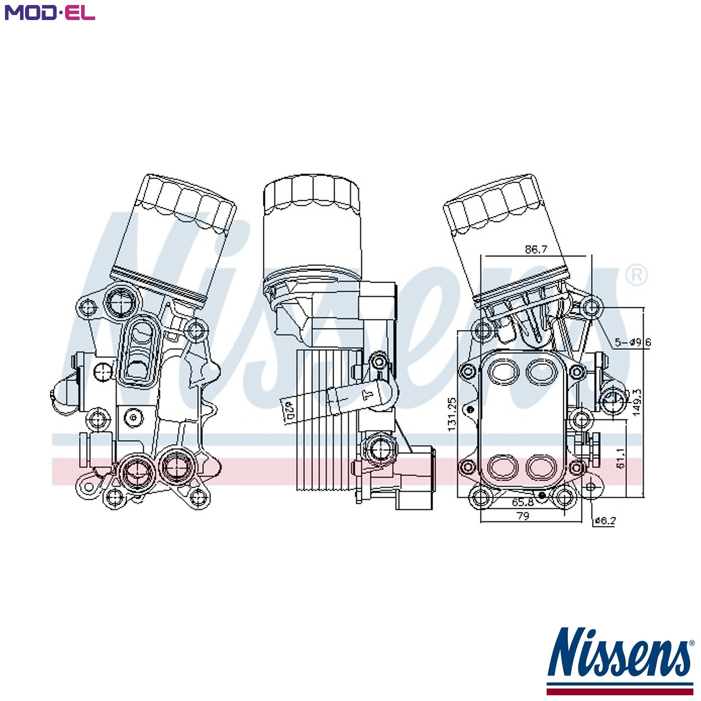 OIL COOLER ENGINE OIL 91311 FOR SKODA FABIA/III/Praktik RAPID/Spaceback VW - Image 12