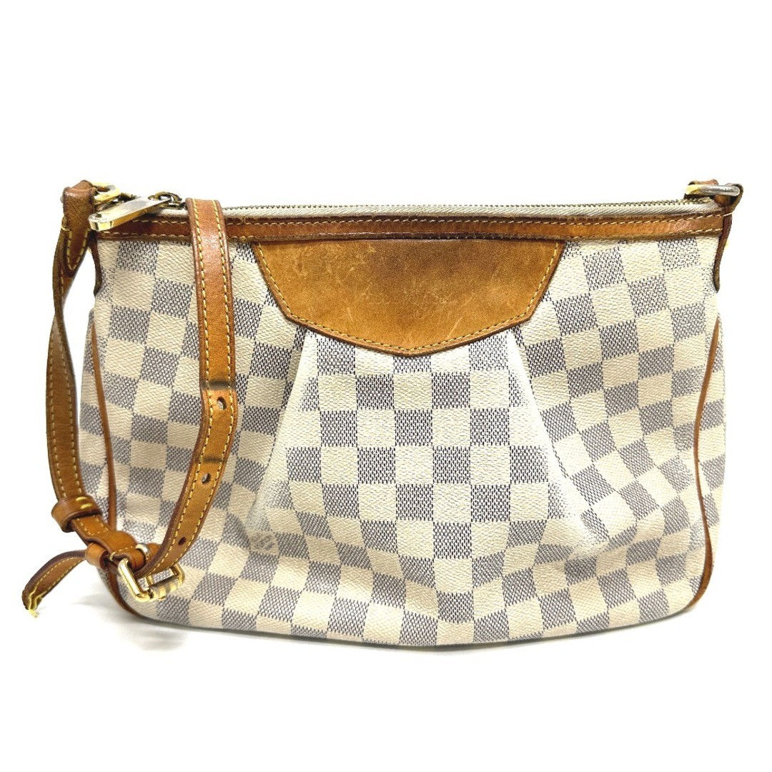 Louis Vuitton Syracuse PM N41113 Damier Zur Crossbody Bag in White Canvas