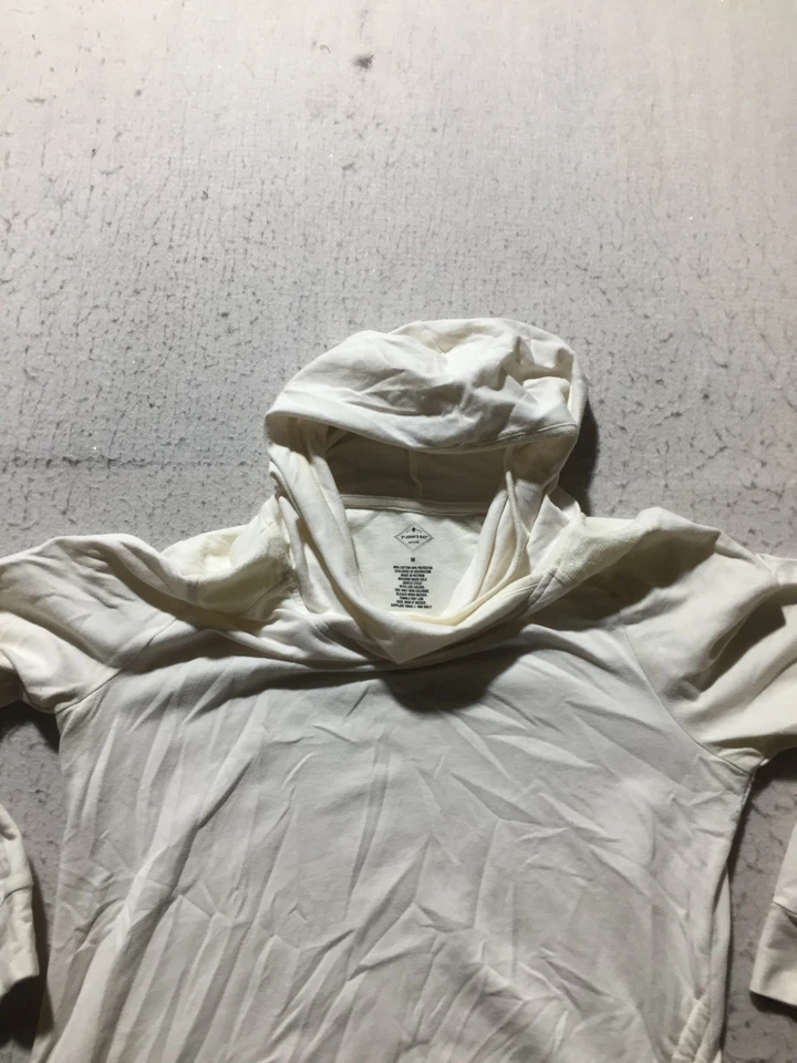 St John's Bay активная рубашка женщин M средний белый с капюшоном эластичной стороне галстук - Изображение 2 из 4