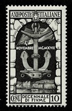 IT6866 - 1934 Royaume Décennal de Fiume 10 cent Sas.350 neuf MNH/**