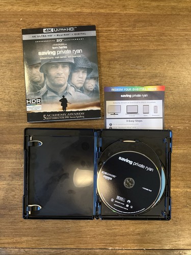 Saving Private Ryan (4K Ultra HD, Blu-ray, Digital) 1998 - with digital code