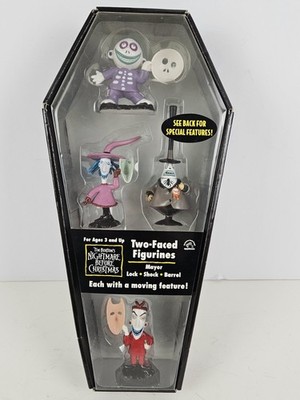 Tim Burtons Nightmare Before Christmas 'Two Faced Figurines' In Sargbox Neu!