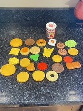 VTG McDonalds Play Food Lot Replacement Pieces Nugget Sauce Milkshake Breakfast