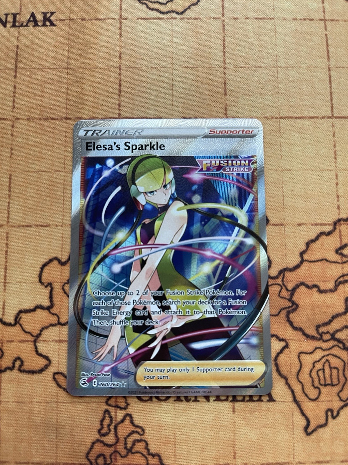 Elesa's Sparkle 260/264 Fusion Strike Ultra Rare - Near Mint NM