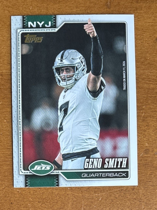 2026 Topps Flagship Geno Smith Golden Mirror #121 SSP Las Vegas Raiders