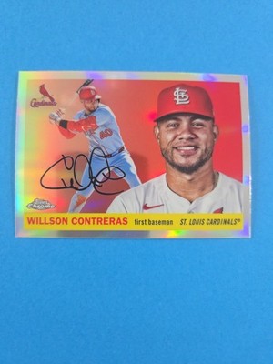 Willson Contreras 2025 Topps Chrome Platinum Refractor #108 Cardinals 3.1F