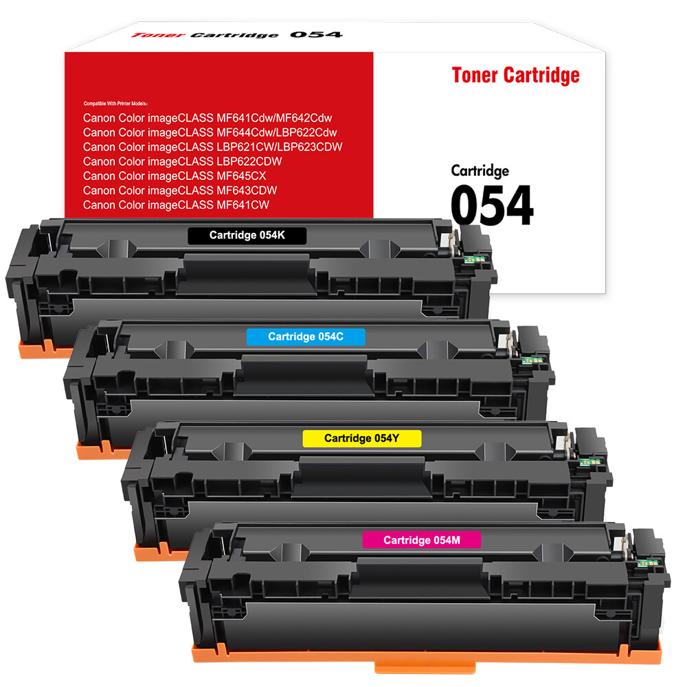 4PK Toner Cartridge for Canon 054 H Imageclass MF640C MF644cdw