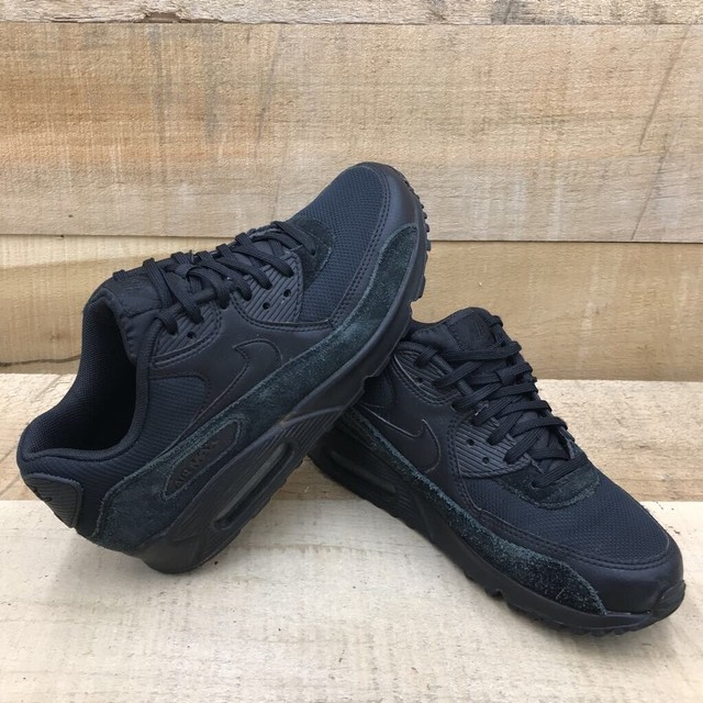 air max 90 triple black leather