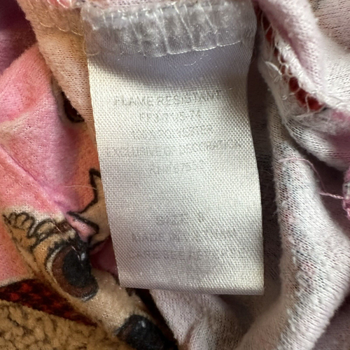 LOL Doll Nightgown Pajamas Girls Sz 8 Pink Soft Pjs Dress Flannel L.O.L Lace Bow - Picture 8 of 11