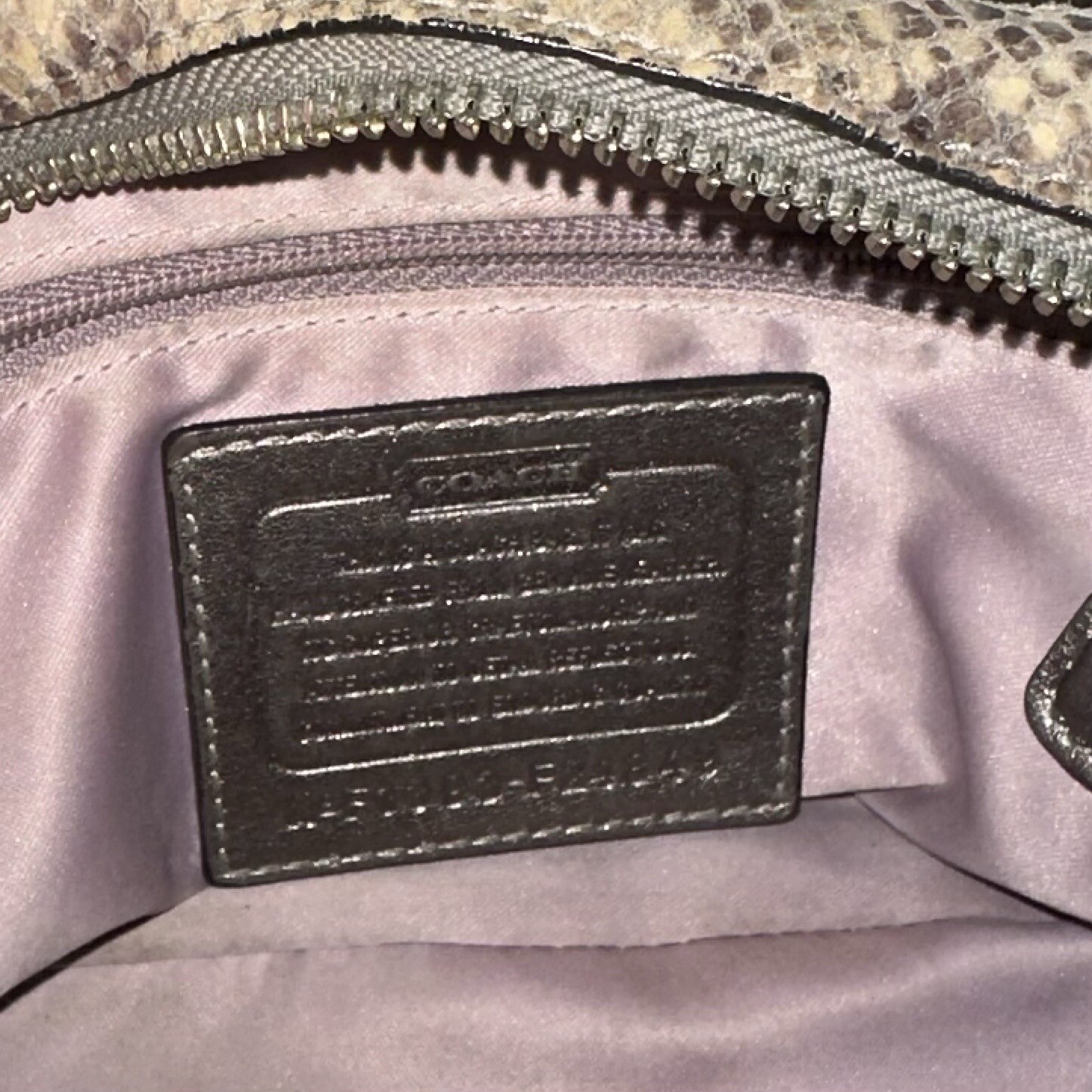 Coach Python Leather crossbody bag - image 7